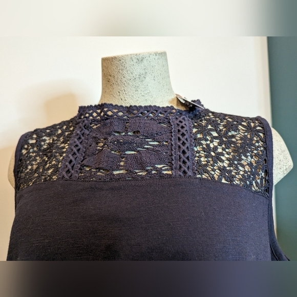 Embroidered blue cotton tank, Lane Bryant plus size 18/20 - Picture 12 of 16